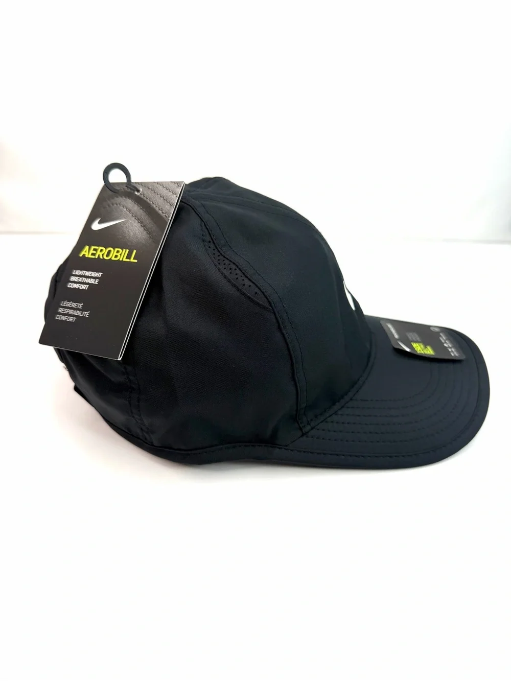 Nike Black Featherlight Aerobill Lightweight Unisex Baseball Cap